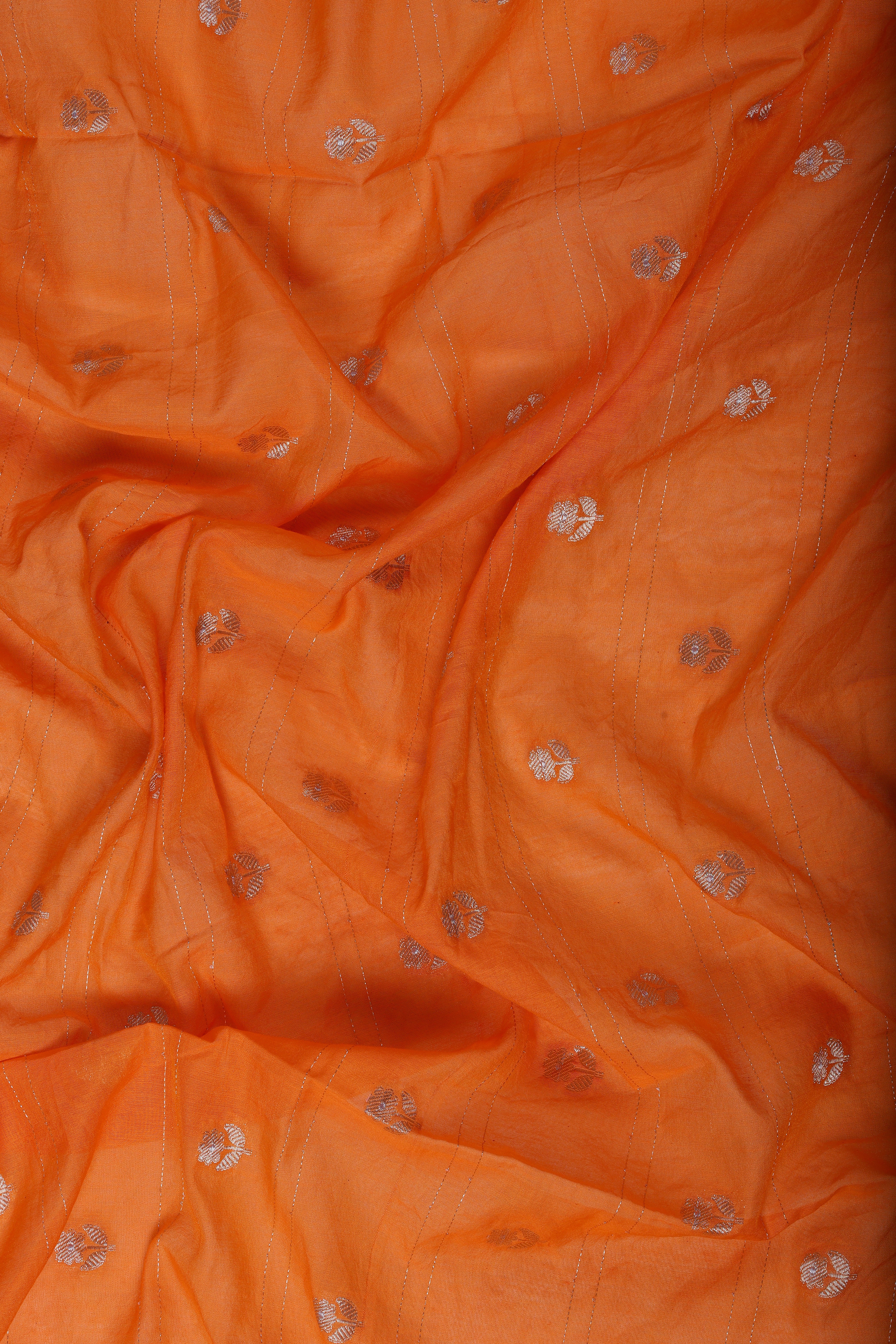 Sunset Orange Zardozi Handwork Suit Set