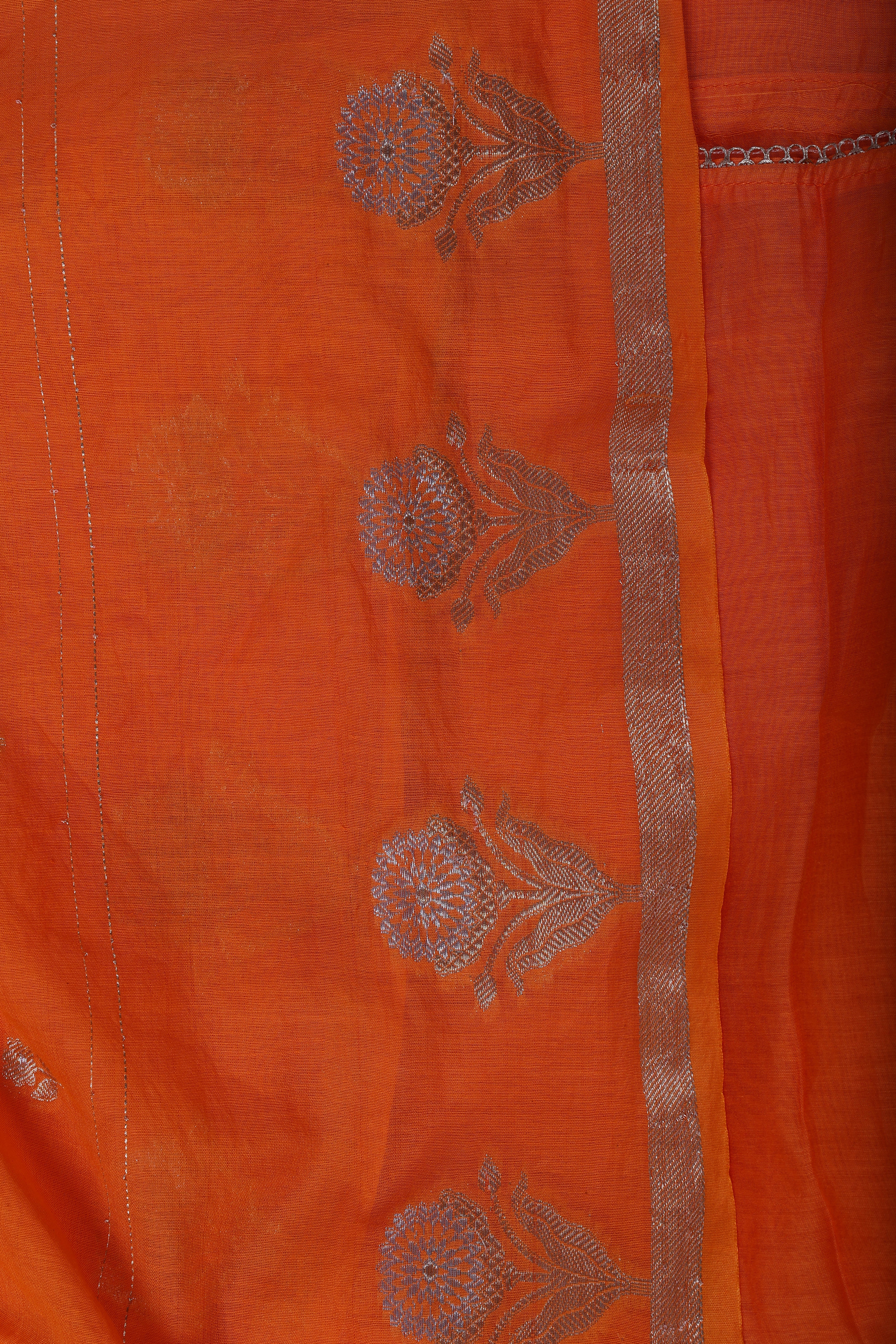Sunset Orange Zardozi Handwork Suit Set