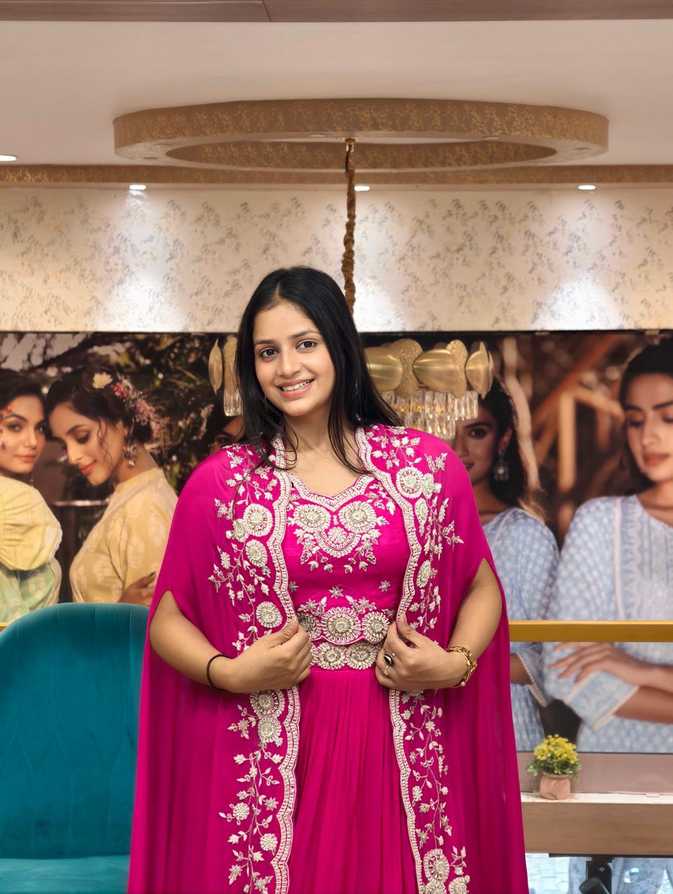 Rani Noor Embroidered Anarkali Set
