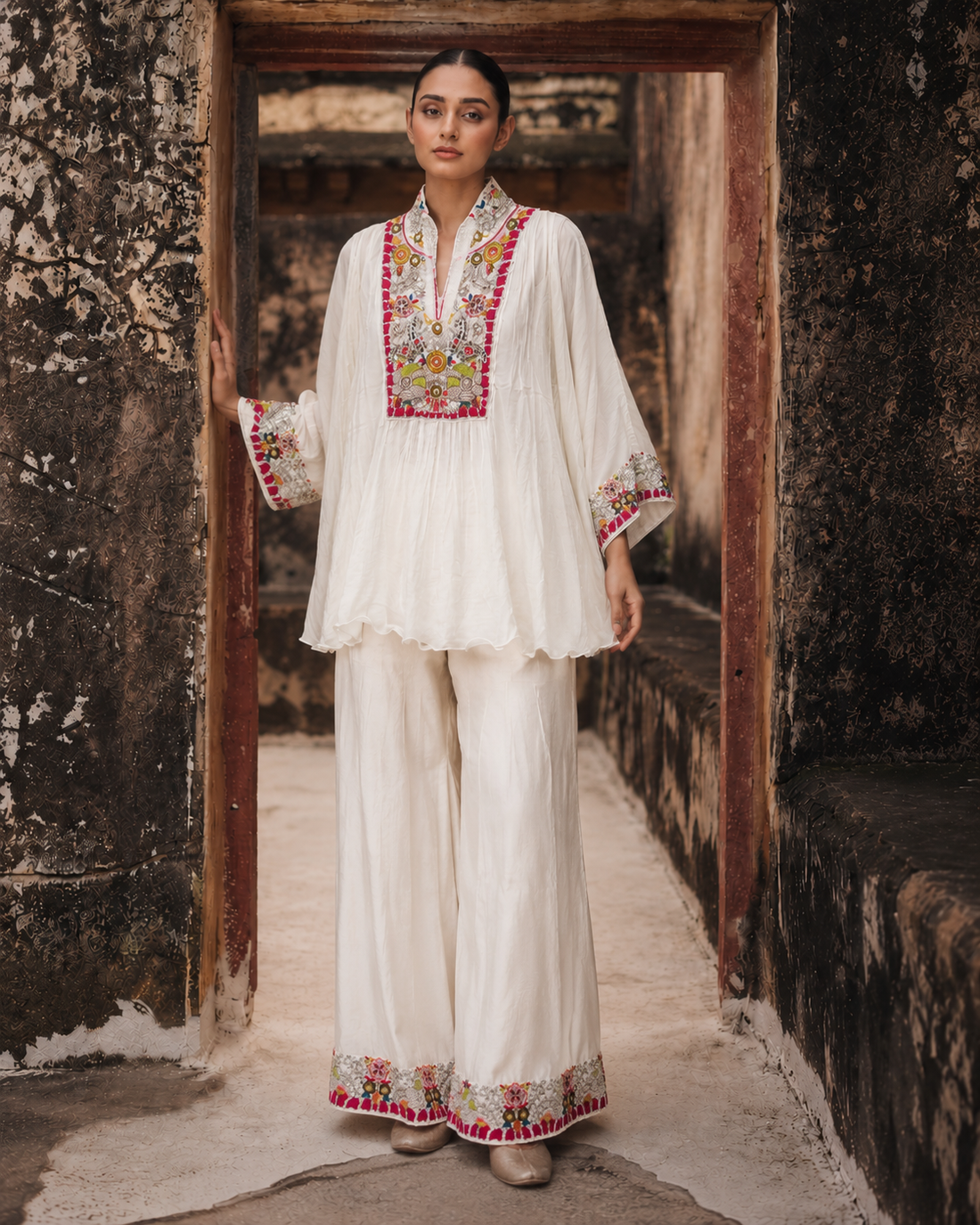 Ivory Heirloom Zardozi Co-Ord Set