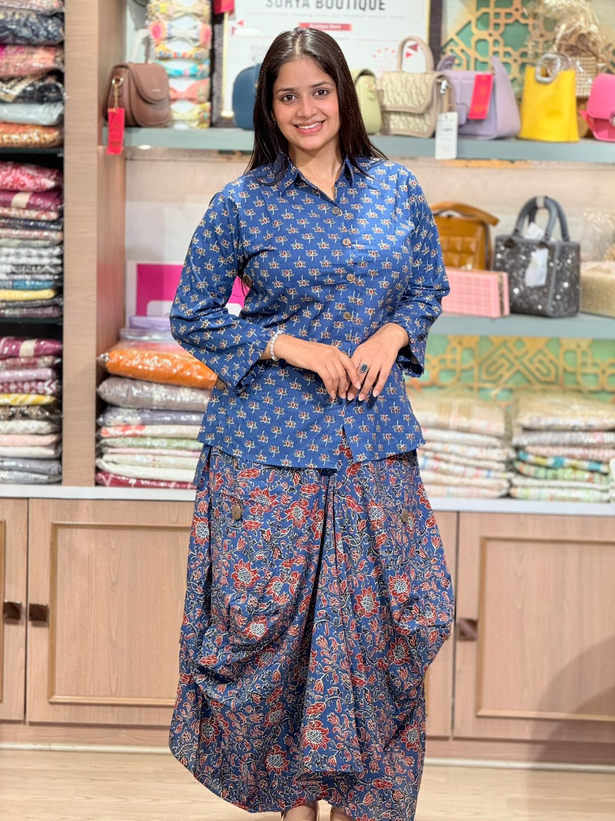 Indigo Heritage Cotton Co-Ord Set
