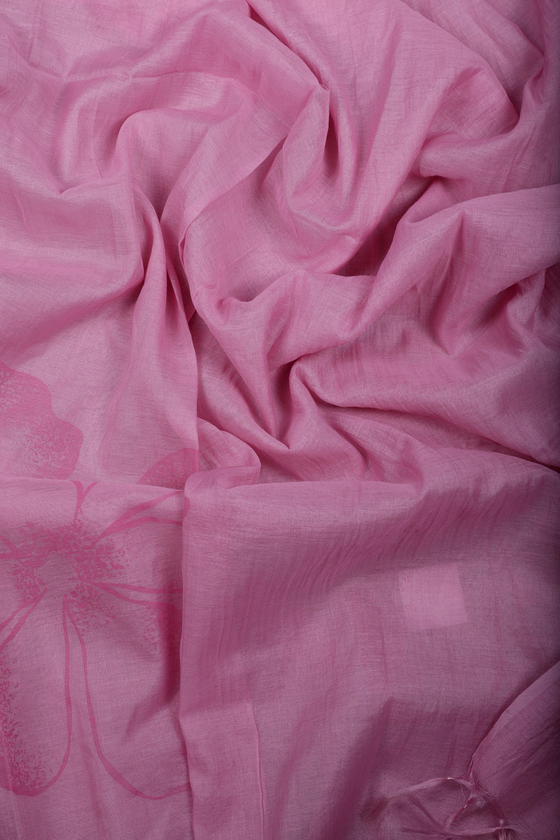 Pink Ombre Mul Chanderi Suit Set with Pearl Thread Work