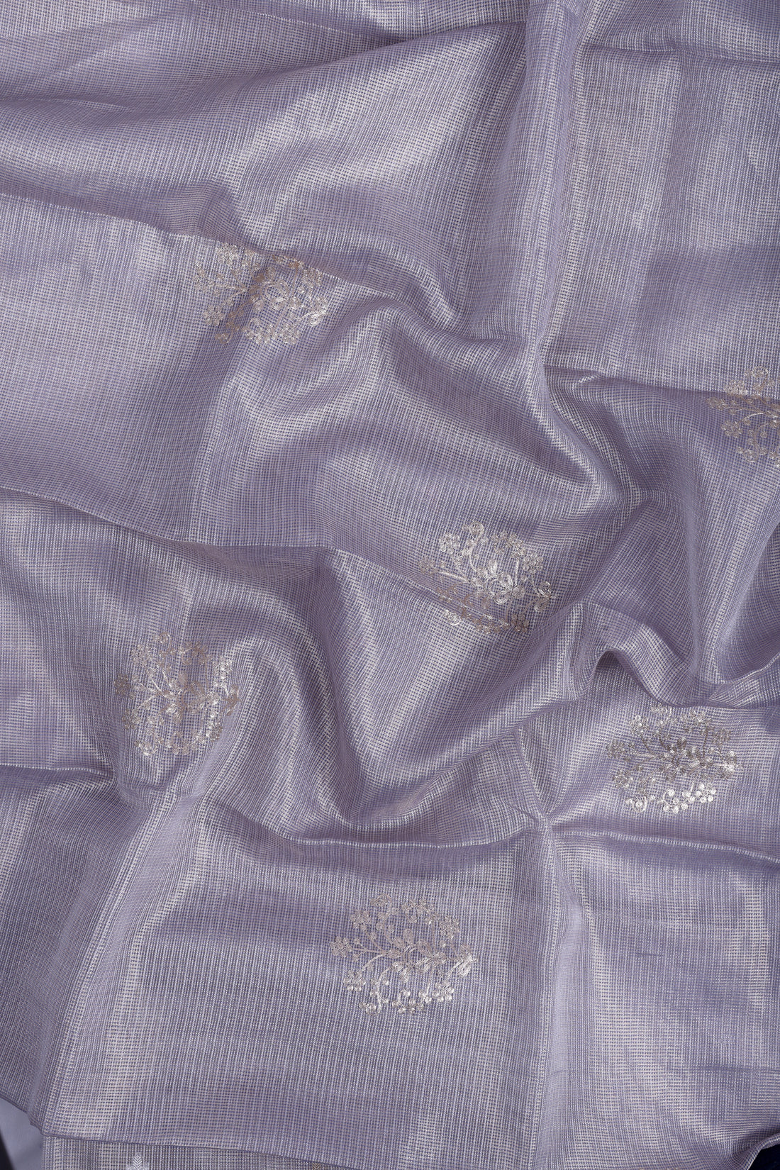 Silver Mist Zardozi Suit Set
