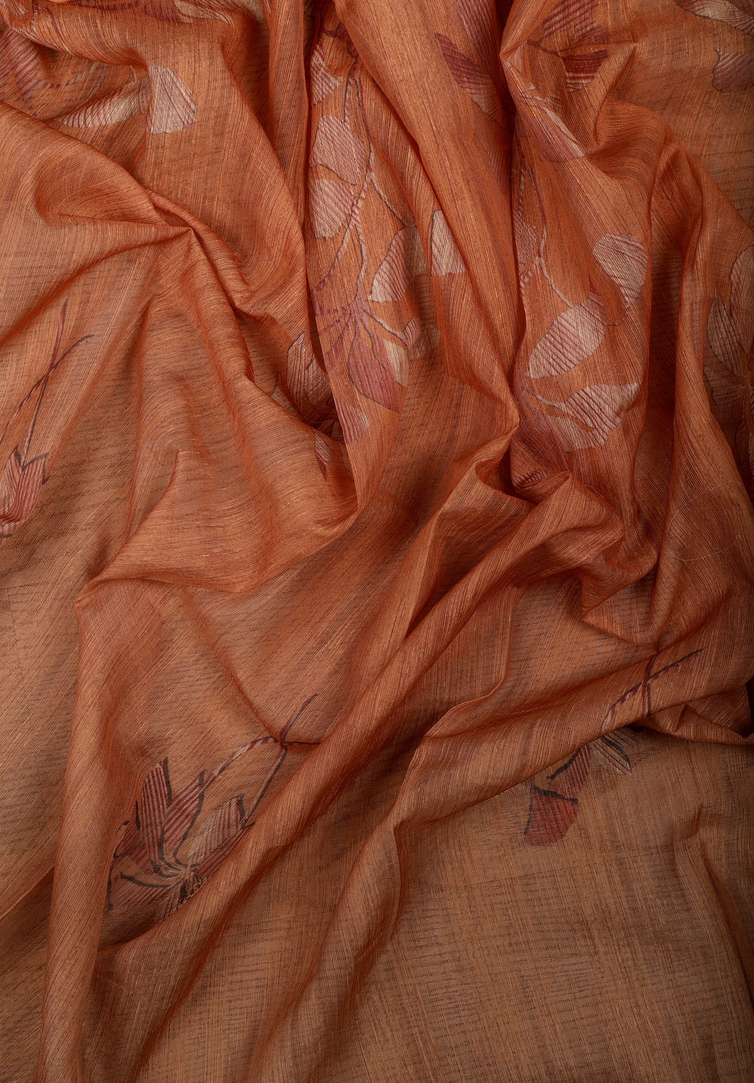 Rust Linen Silk Suit Set