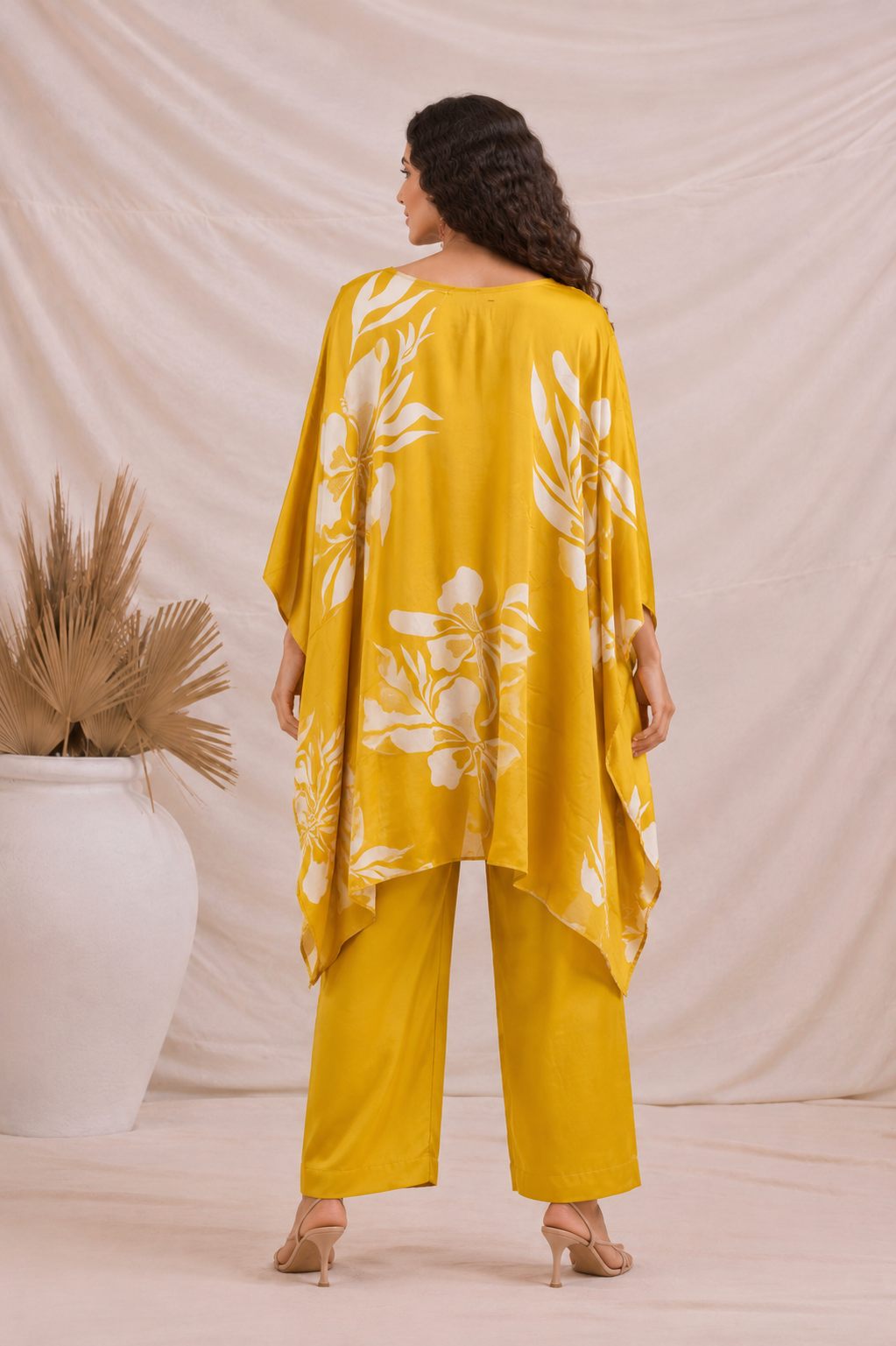 Sunlit Bloom Kaftan Co-Ord Set
