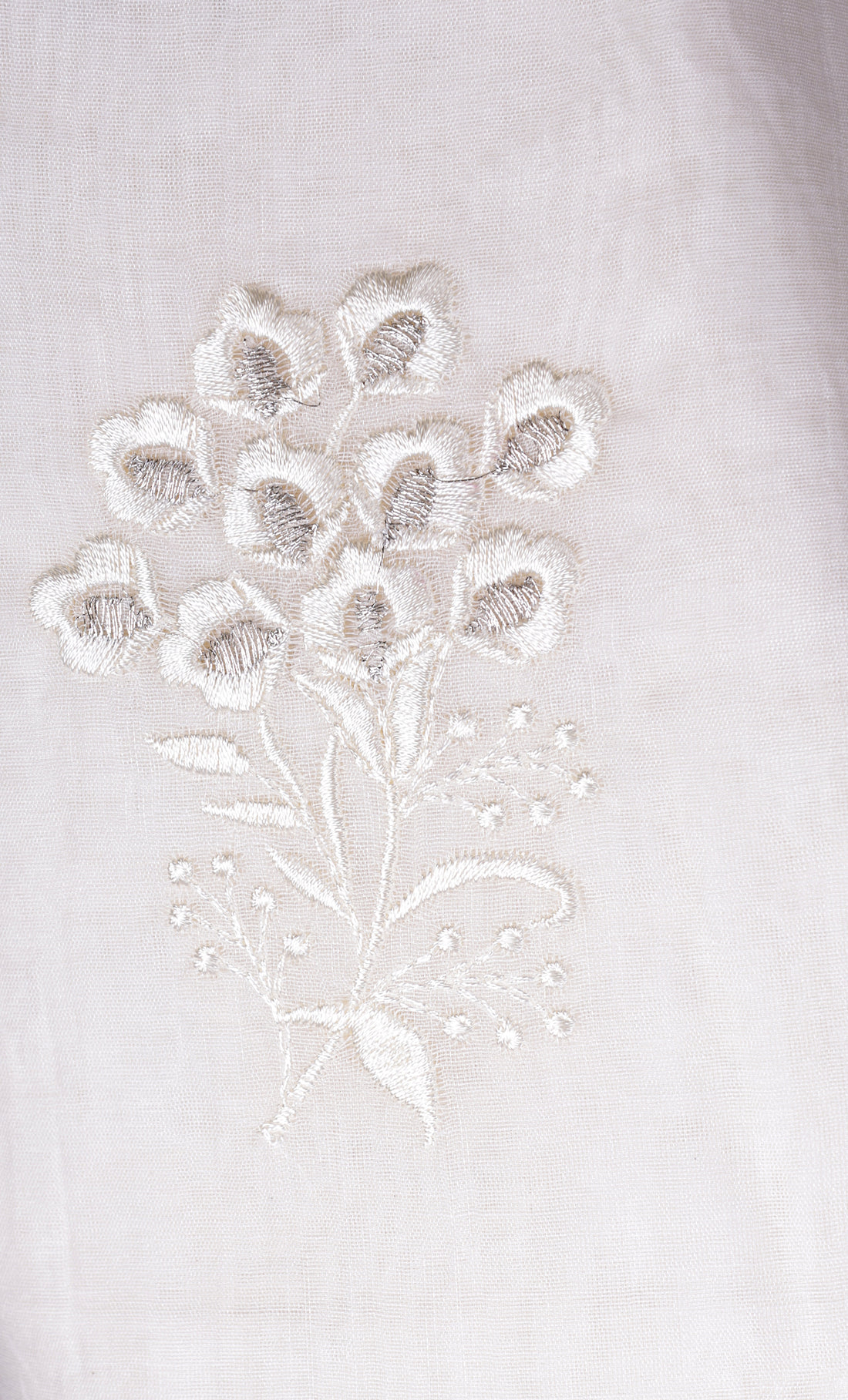 Ivory Floral Mul Chanderi Suit Set