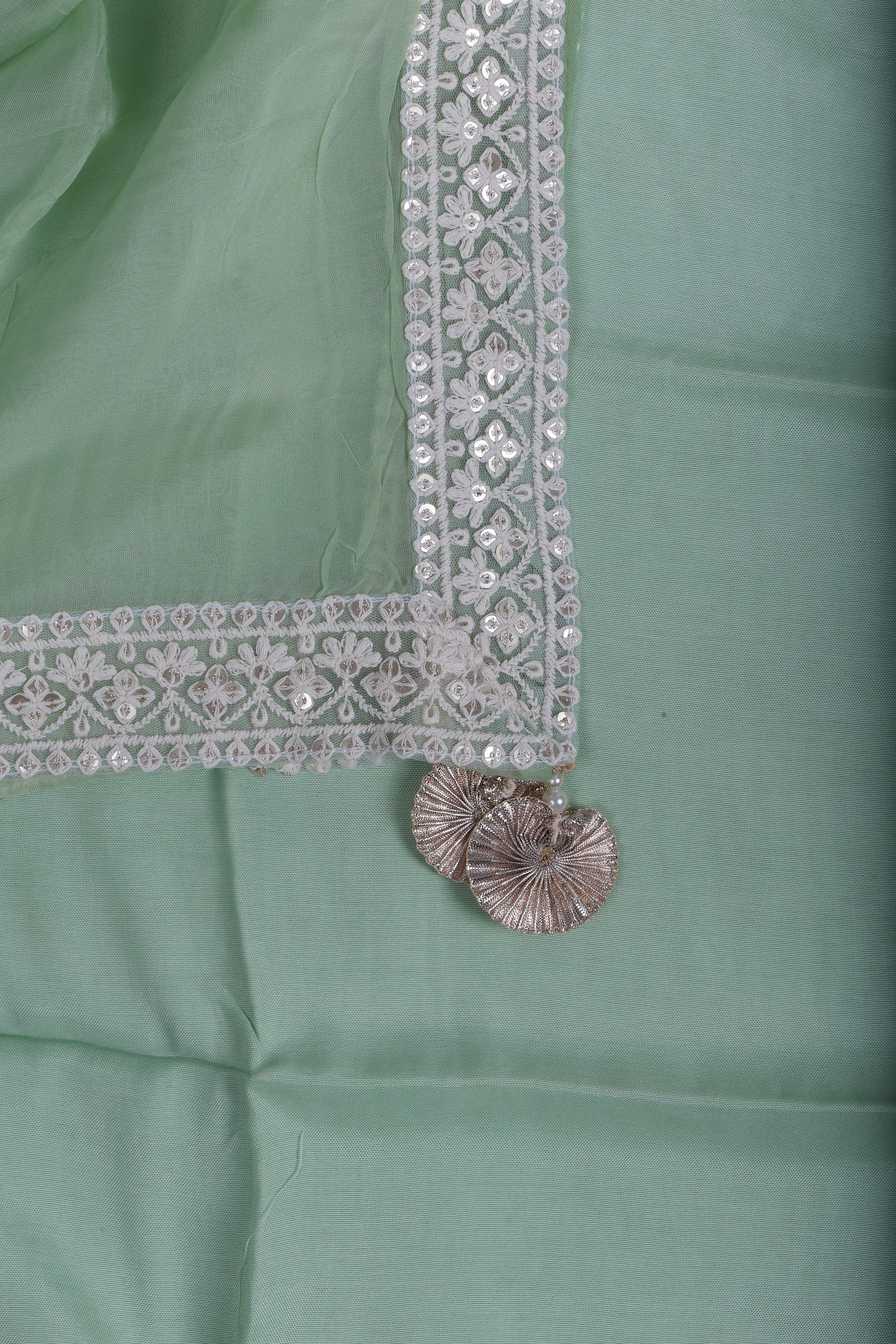 Mint Muslin Suit Set
