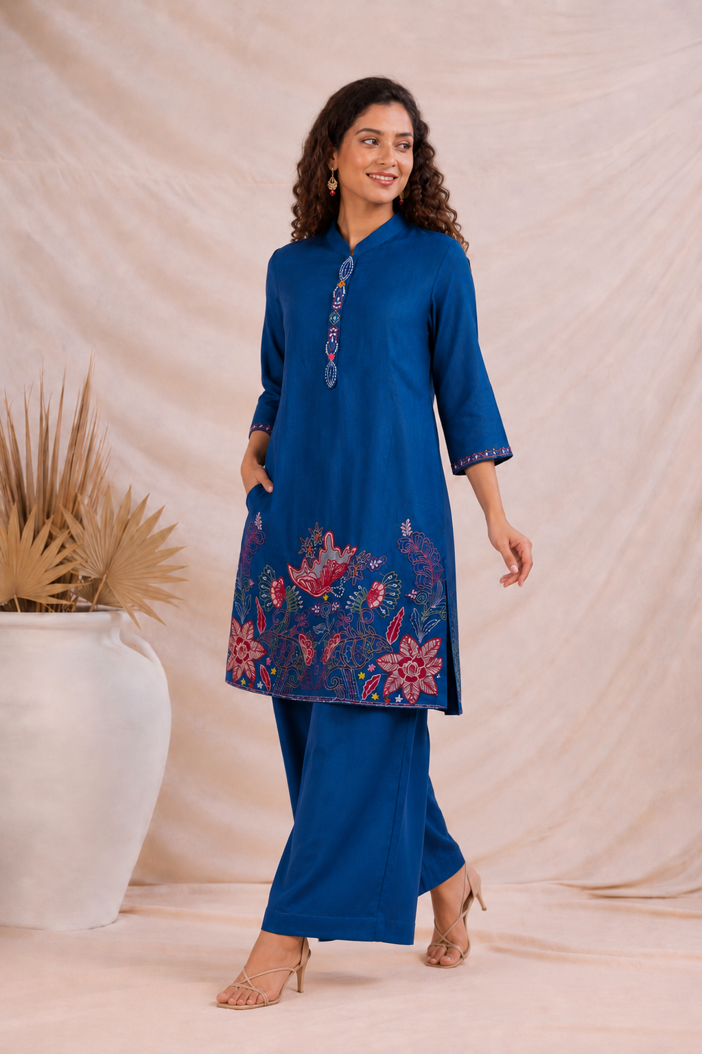 Azure Gulbahar Handcrafted Co-Ord Set