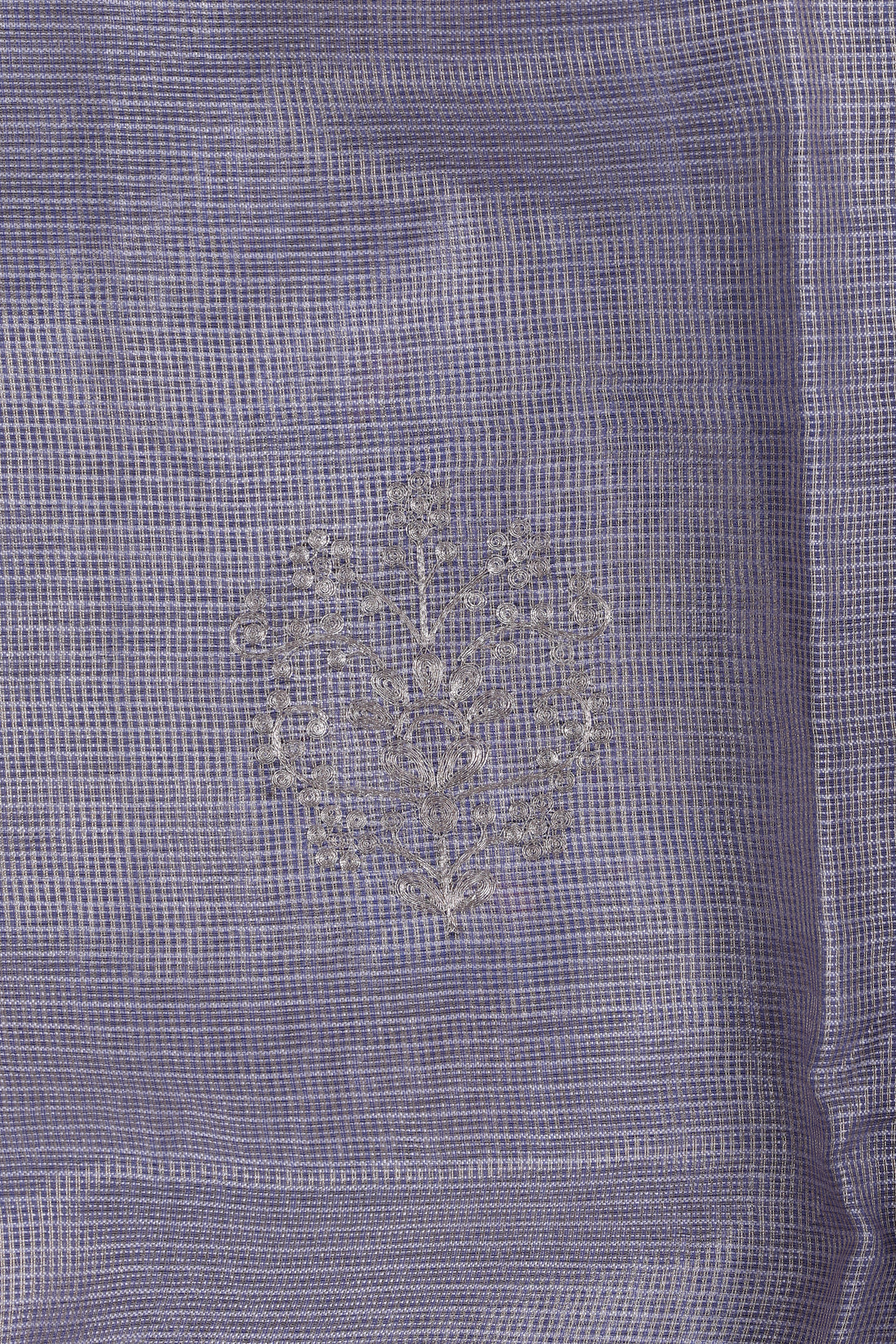 Silver Mist Zardozi Suit Set
