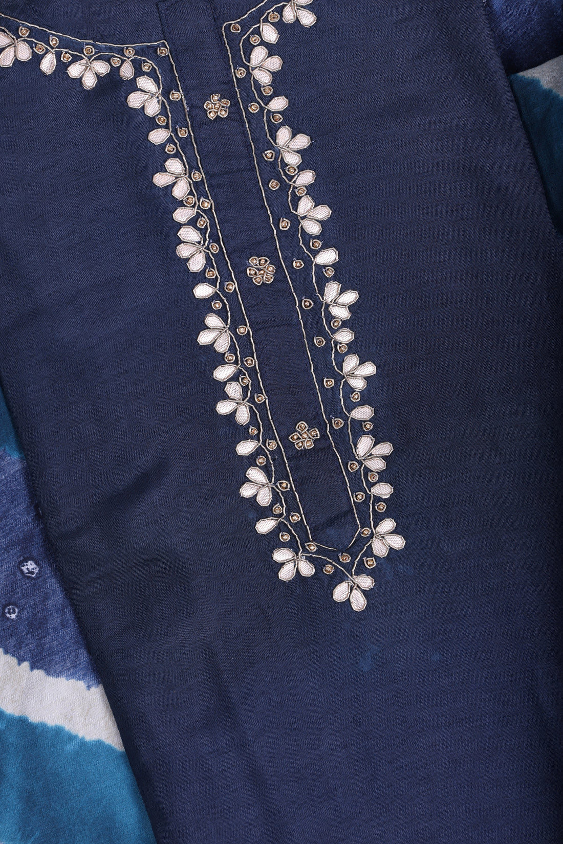 Midnight Blue Gotta Silk Suit Set