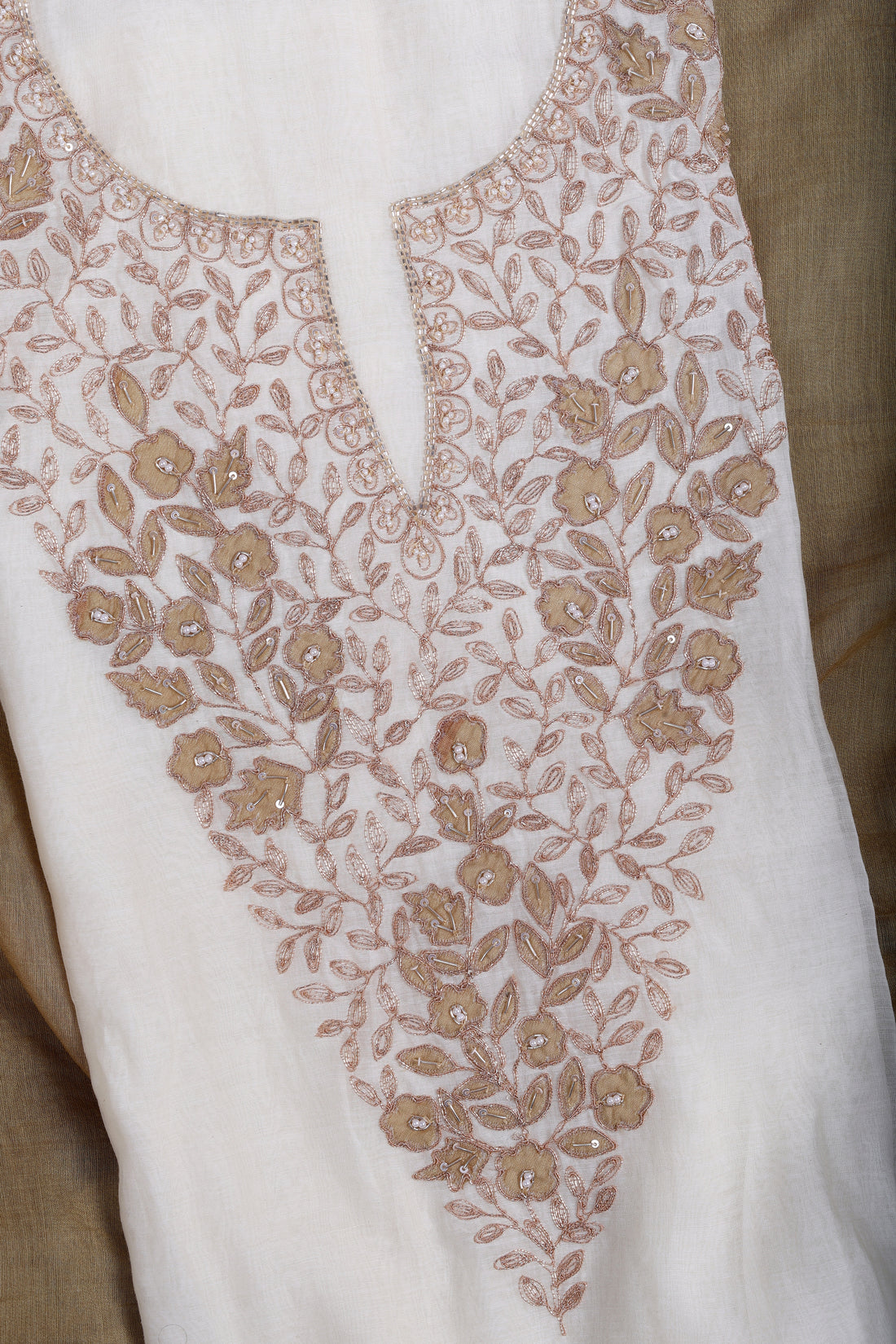 Mehndi Ombre Zardozi Suit Set