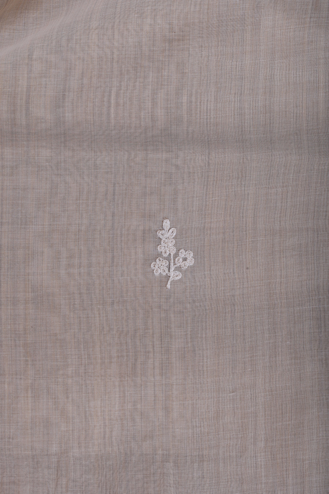 Beige Floral Appliqué Suit Set