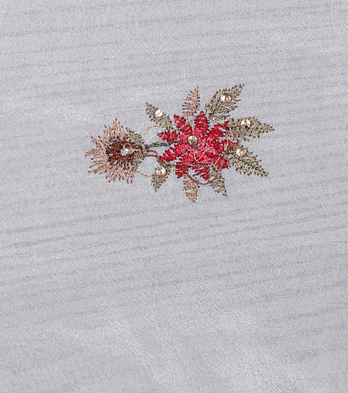 Kashmiri Hand Embroidered Pure Crepe Suit Set