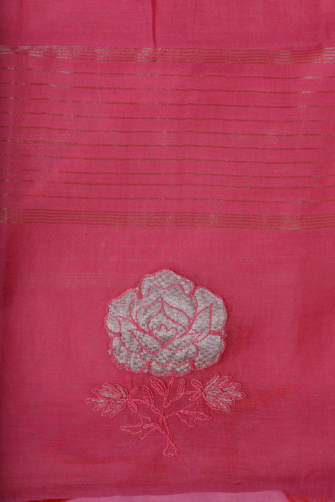 Rose Pink Appliqué Suit Set