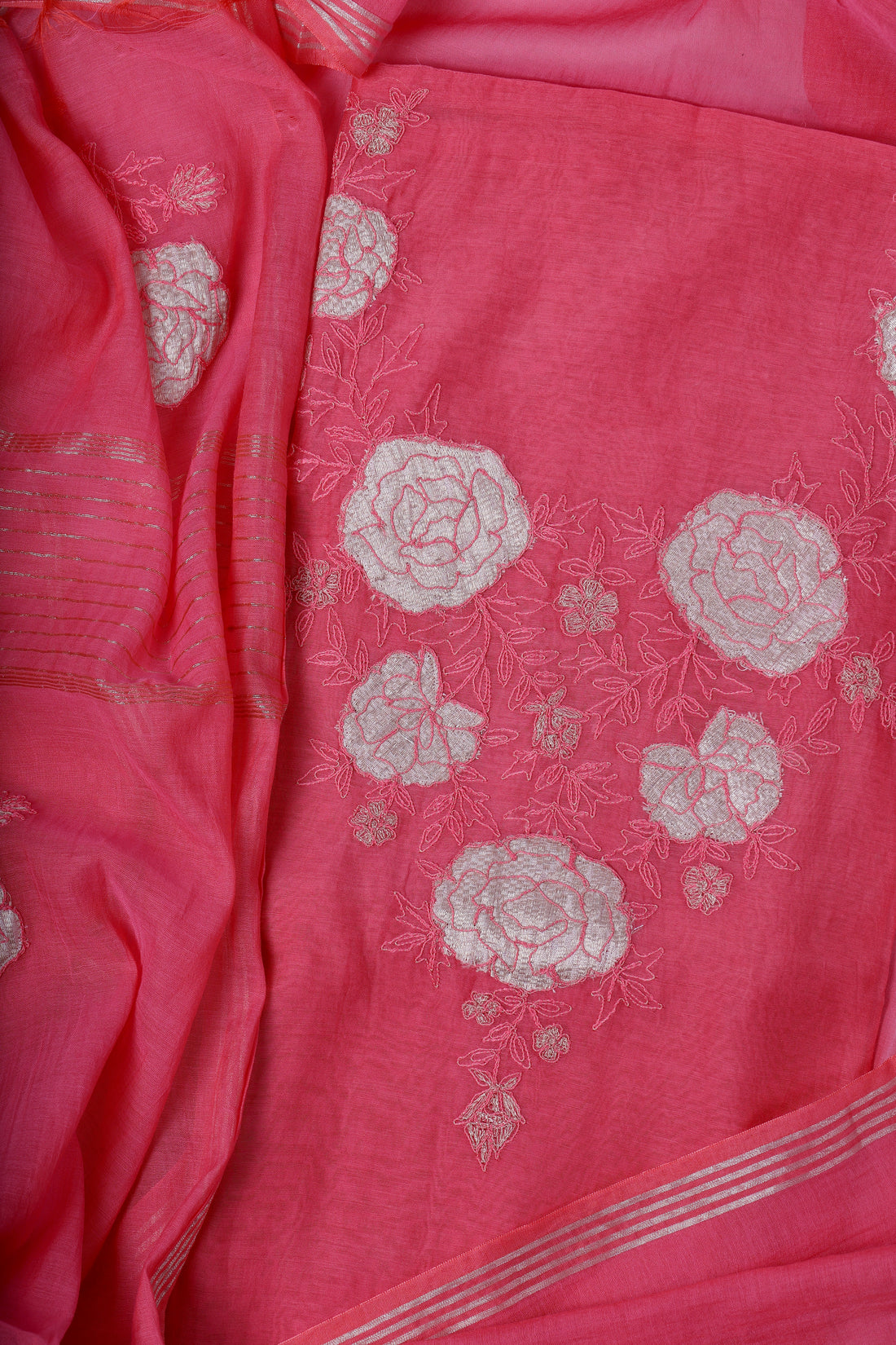 Rose Pink Appliqué Suit Set
