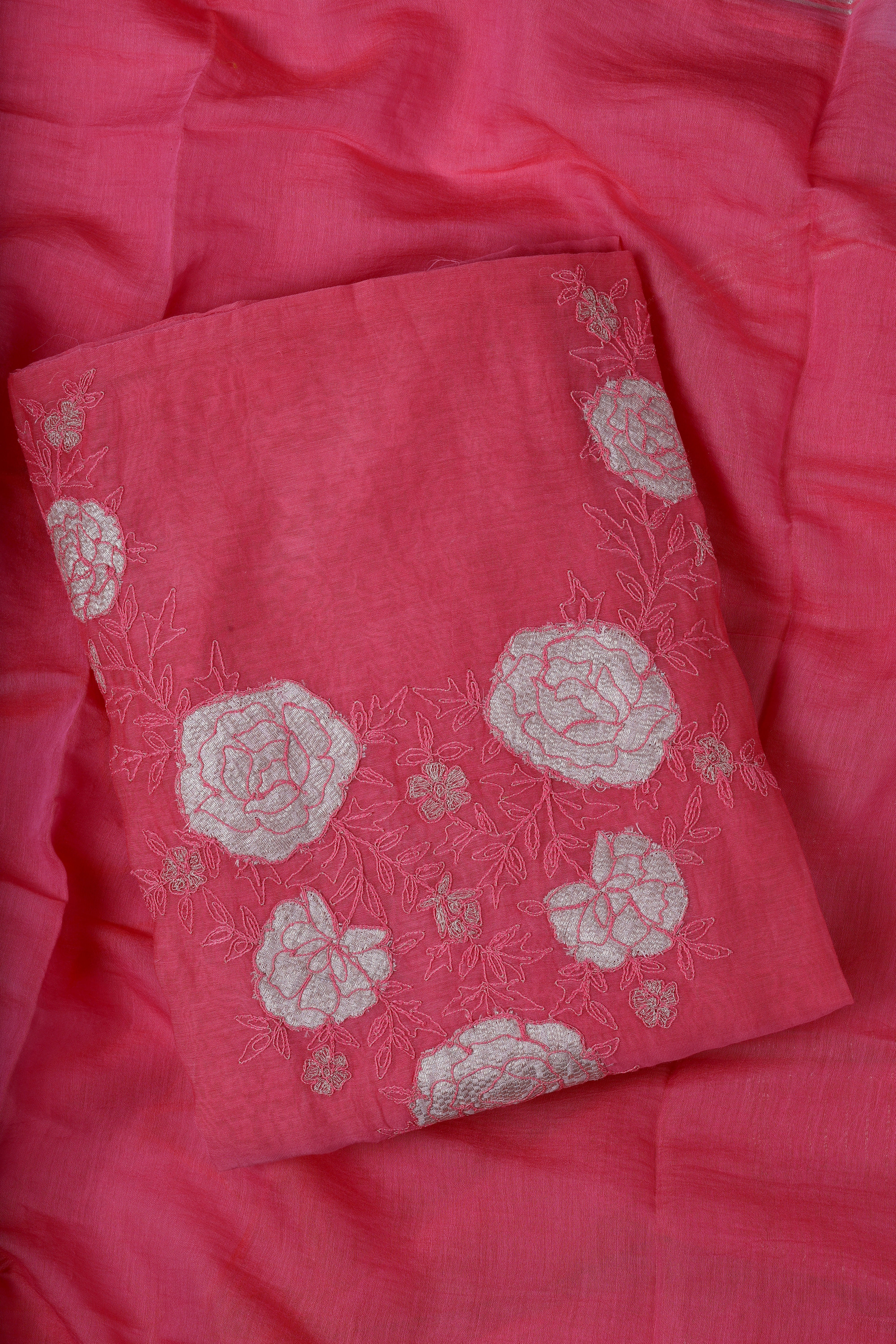 Rose Pink Appliqué Suit Set