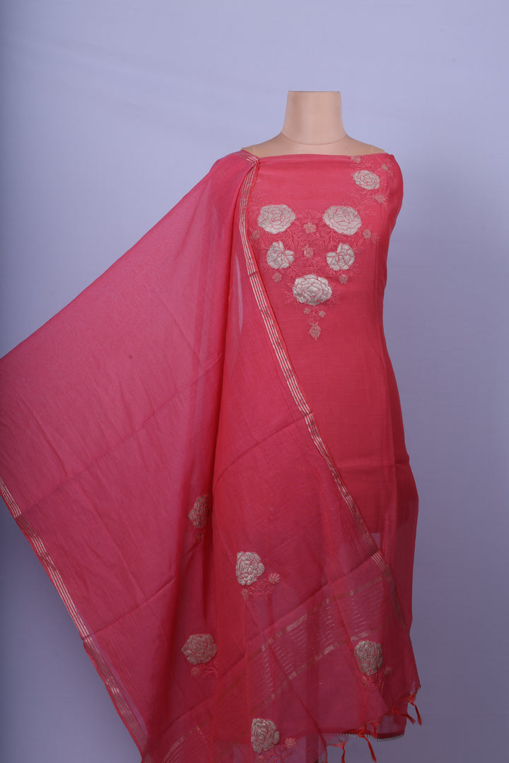 Rose Pink Appliqué Suit Set