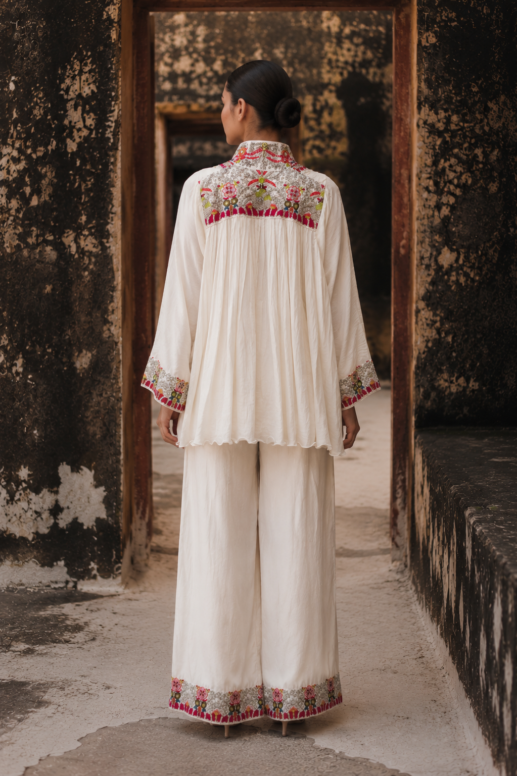 Ivory Heirloom Zardozi Co-Ord Set
