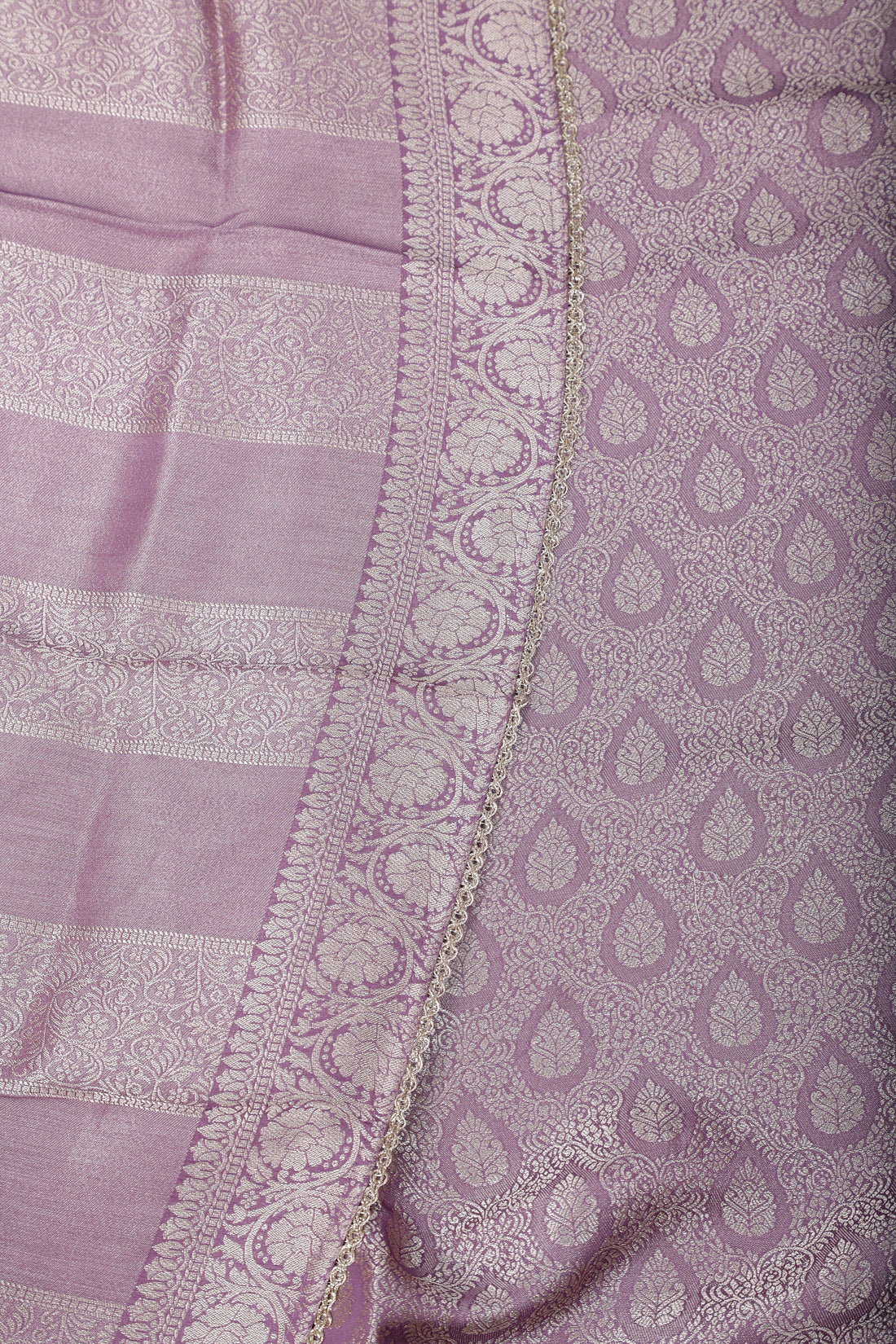 Lavender Brocade Silk Suit Set