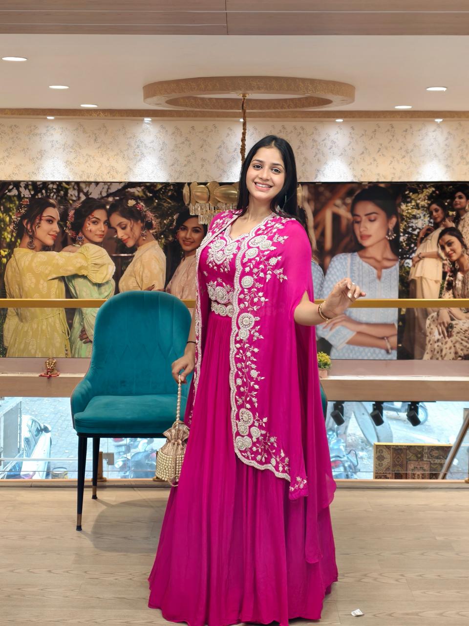 Rani Noor Embroidered Anarkali Set
