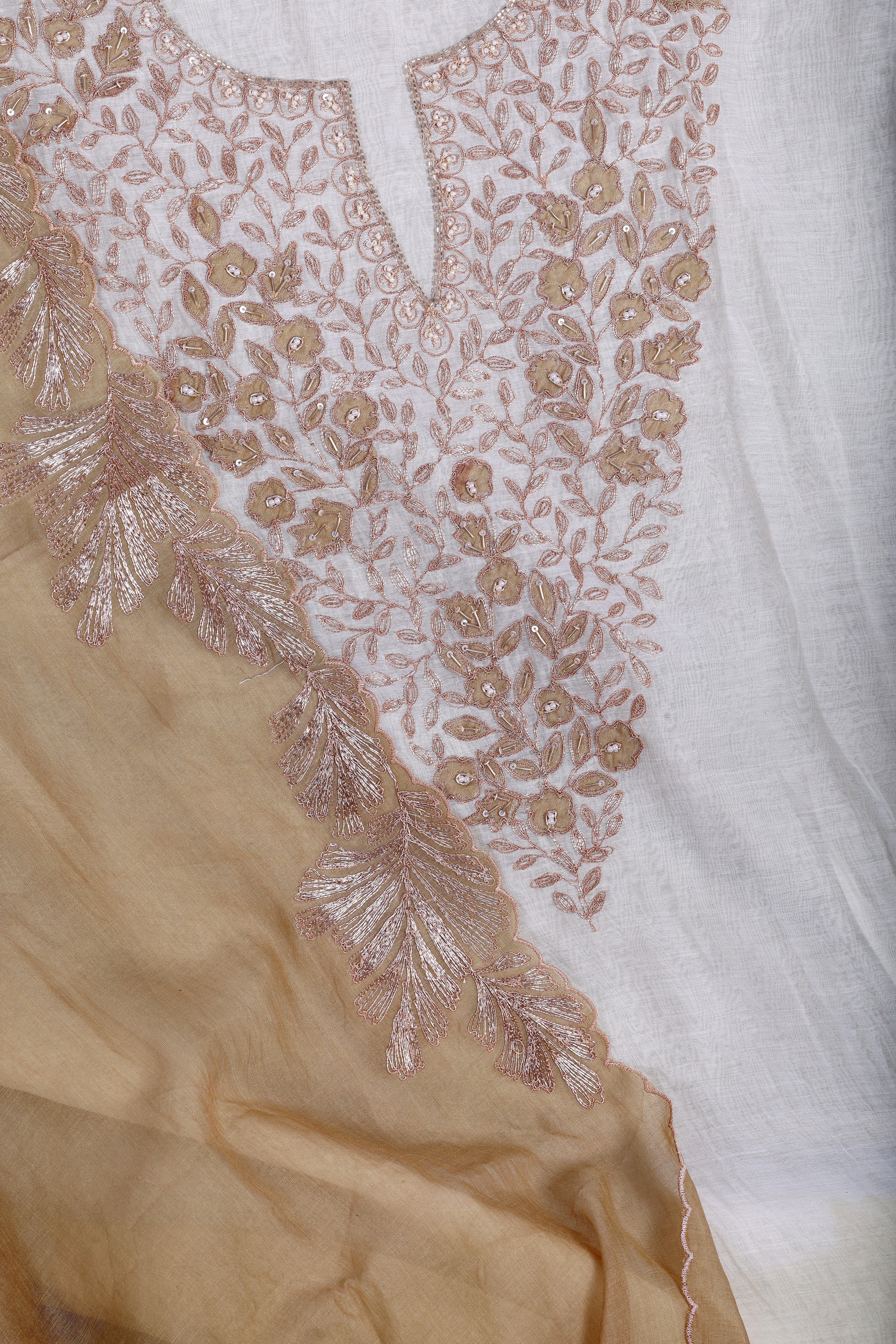 Mehndi Ombre Zardozi Suit Set