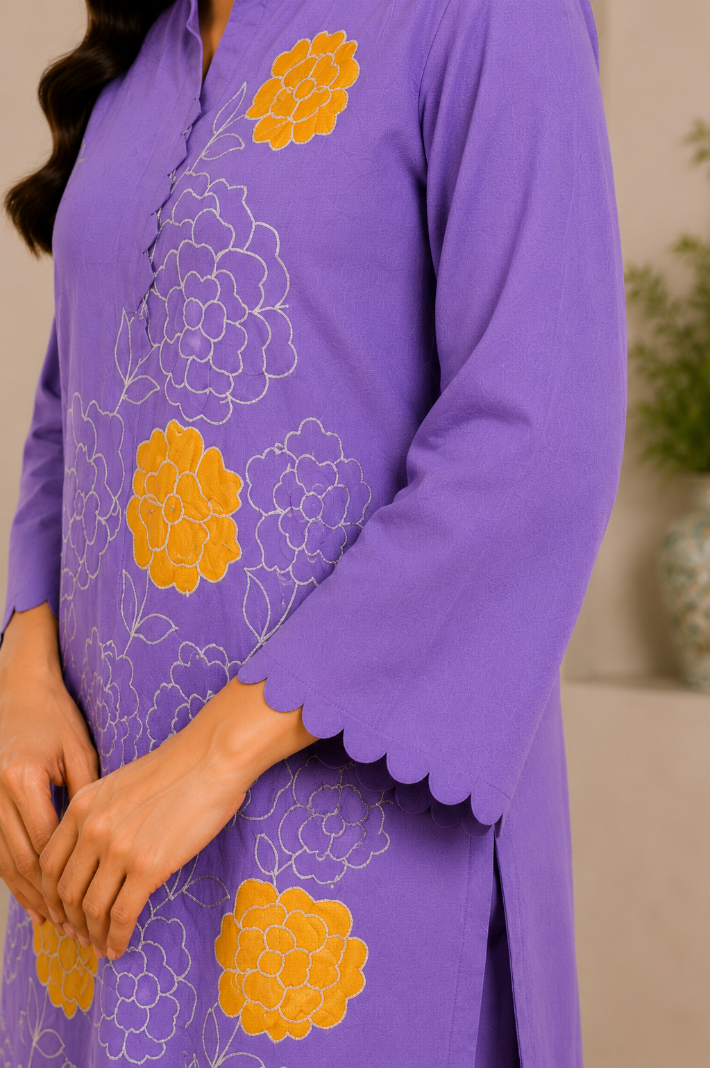 Lavender Bloom Cotton Co-Ord Set