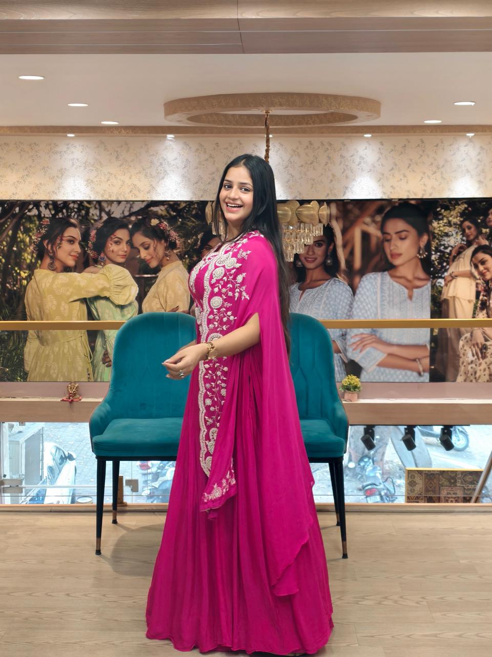 Rani Noor Embroidered Anarkali Set