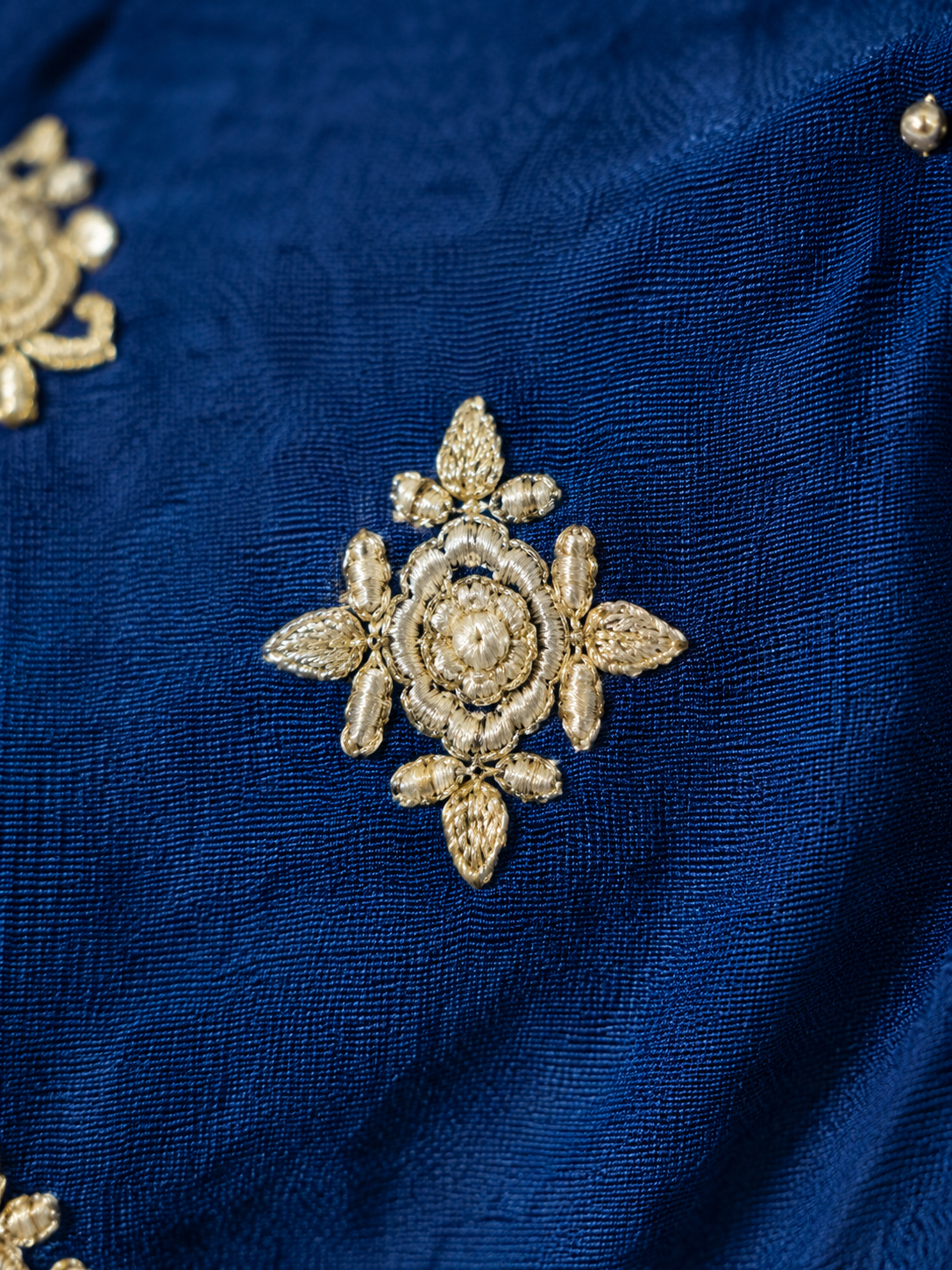 Royal Sapphire Pearl & Zardozi Coord Set