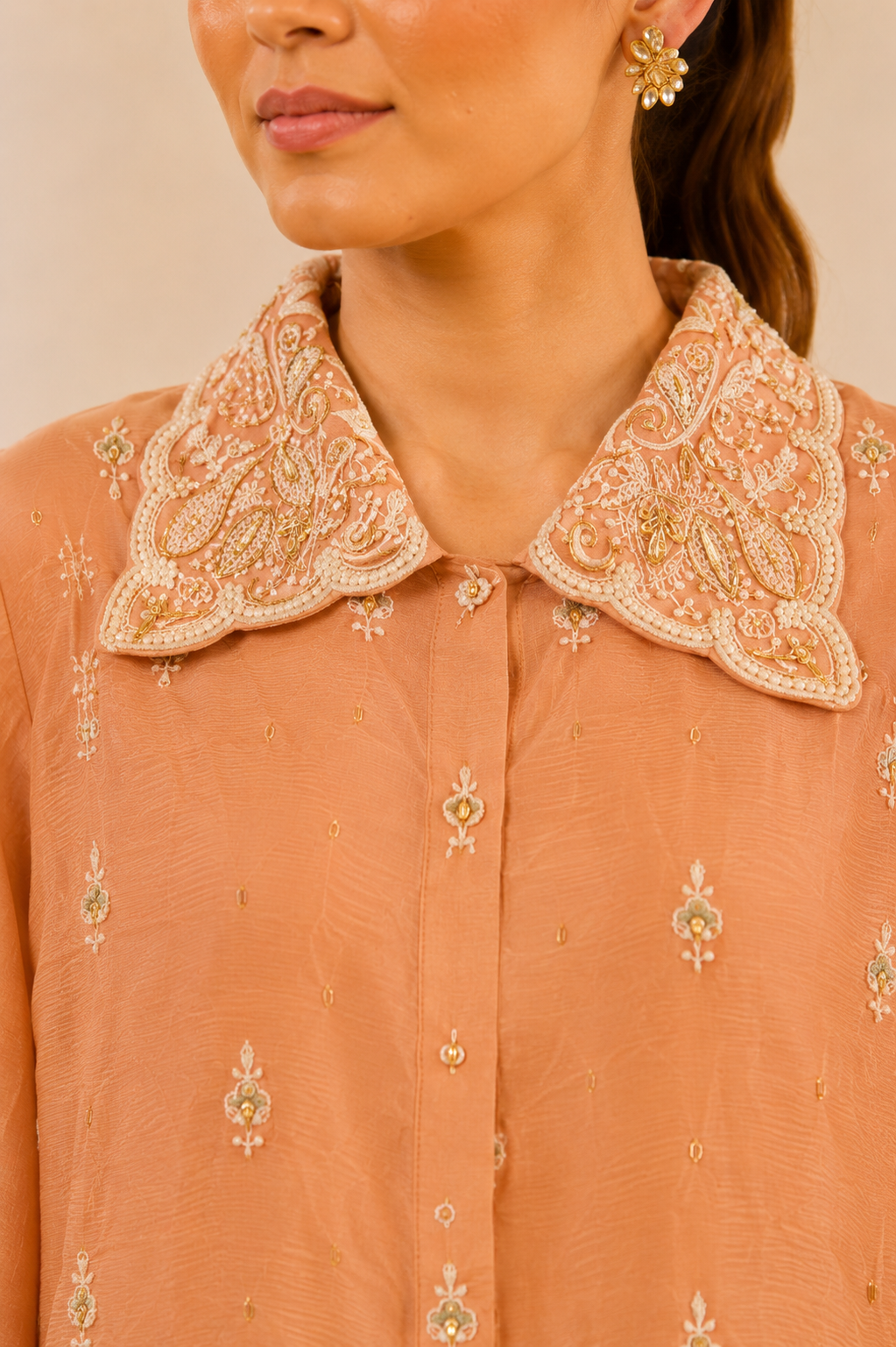 Rosé Royale Embroidered Co-Ord Set