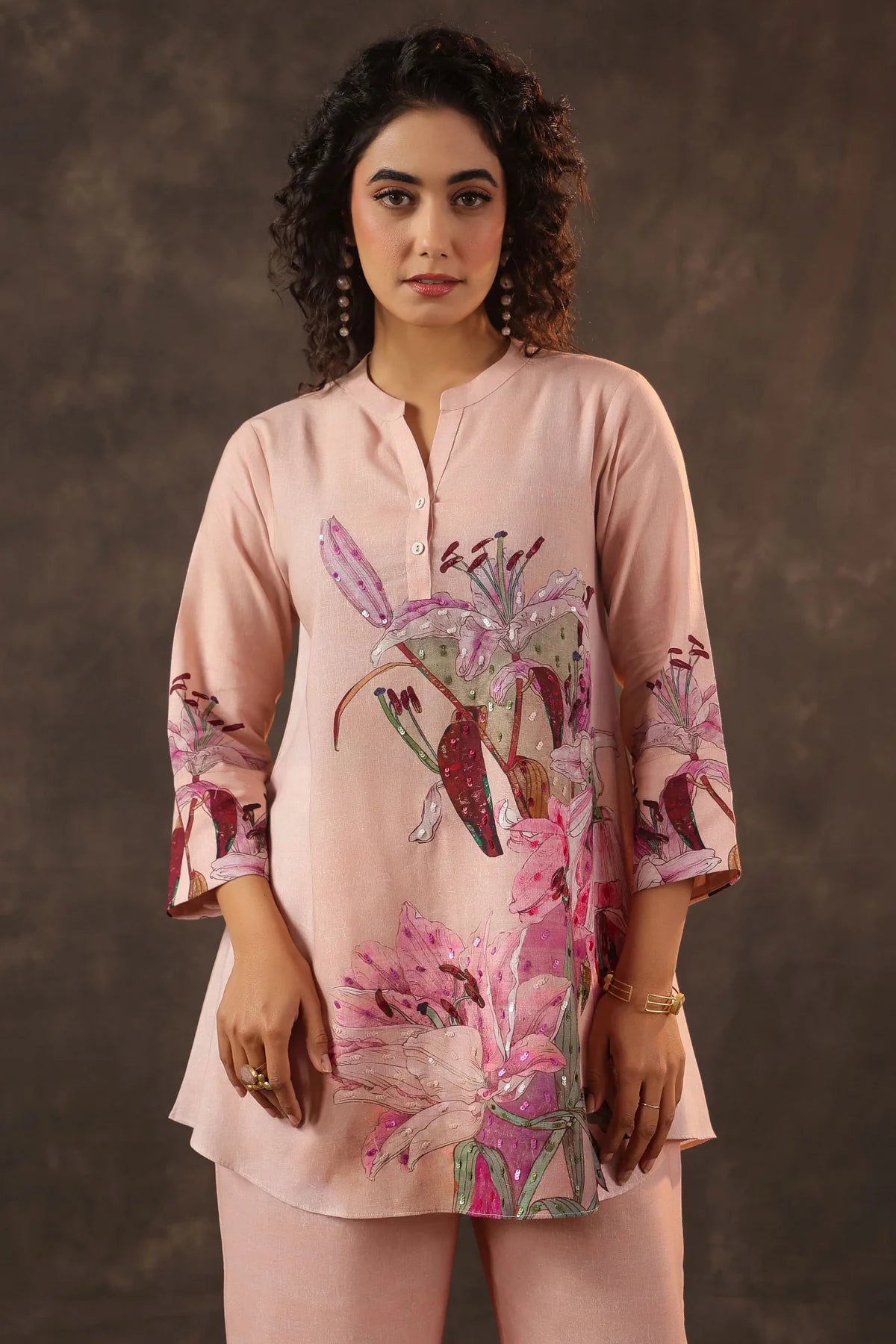 Petal Pink Linen Co-ord Set