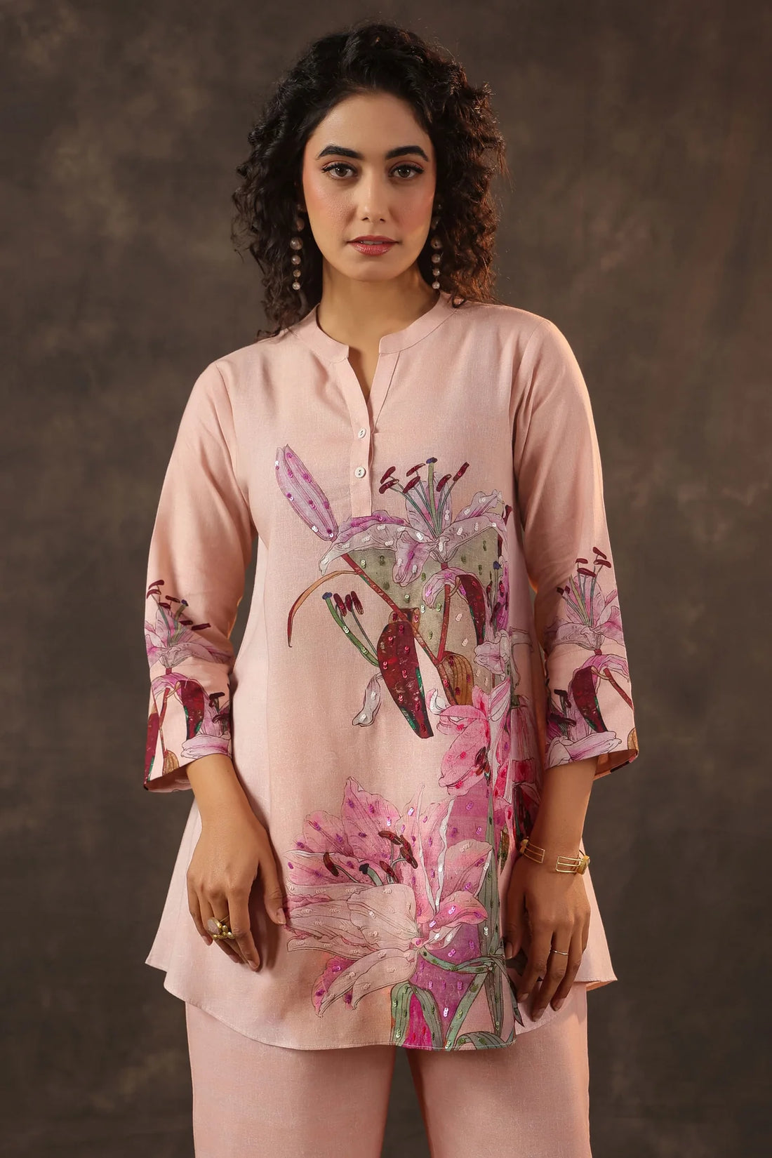 Petal Pink Linen Co-ord Set