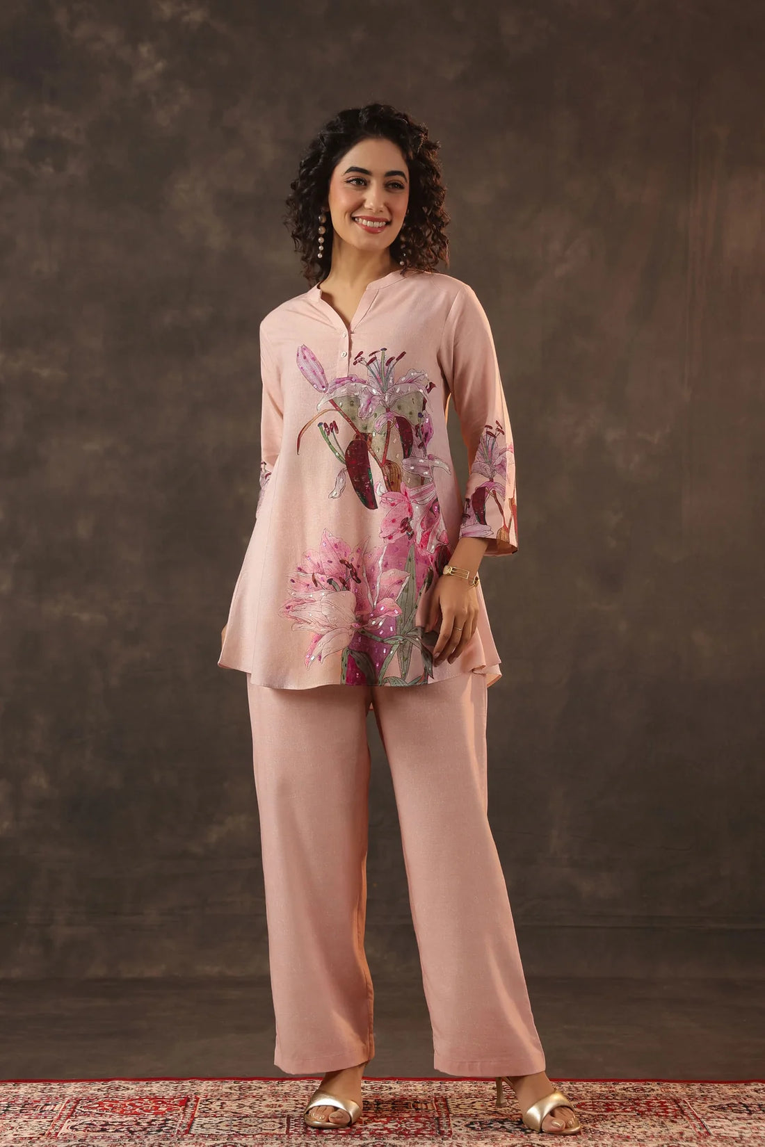 Petal Pink Linen Co-ord Set