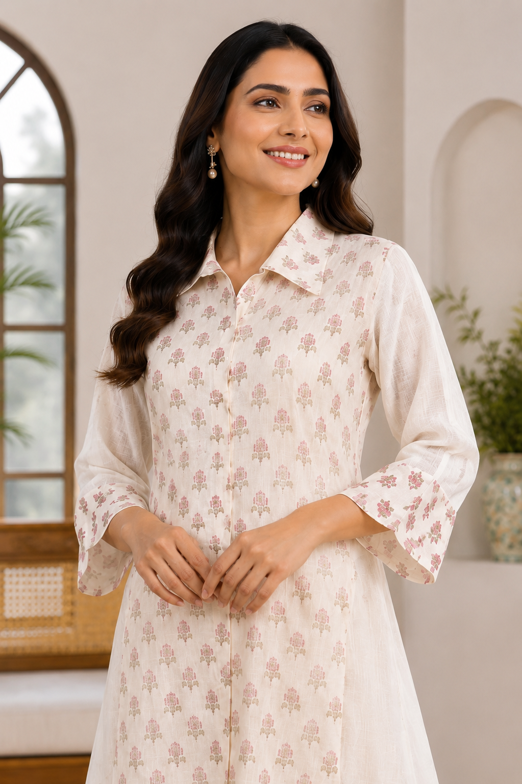 Blush Petal Kota Doriya Coord Set